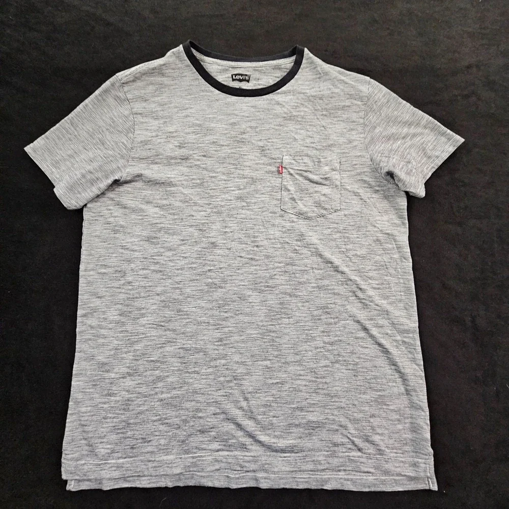 Levi's Gray Heathered Short Sleeve Cotton Blend Pocket T-Shirt Men's XL